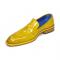 Emilio Franco "Mirko" Yellow Genuine Italian Calf Leather Loafers.